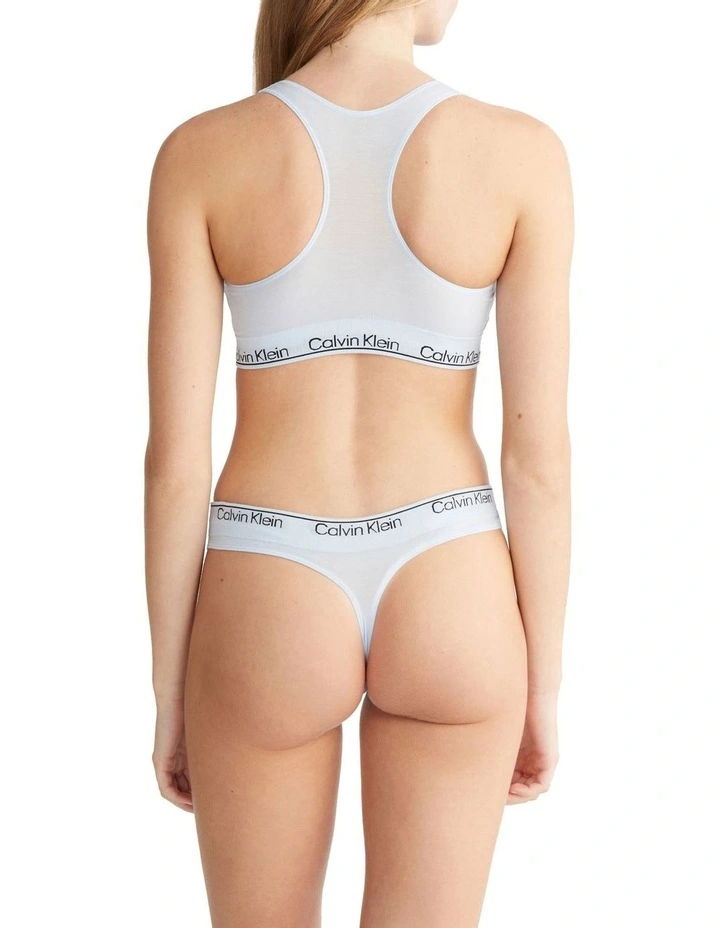 Modern Seamless Racerback Bralette in Blue
