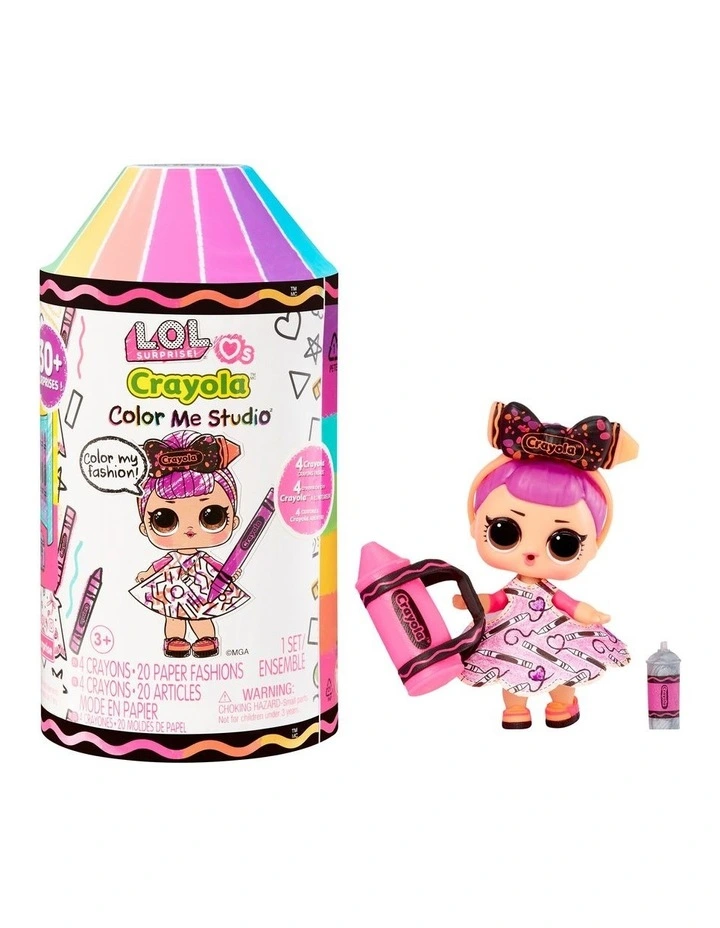 Loves Crayola Colour Me Studio Dolls Assorted