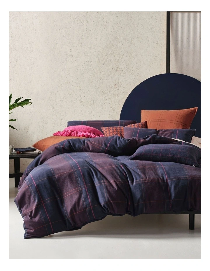Albert Quilt Cover Set In Navy
