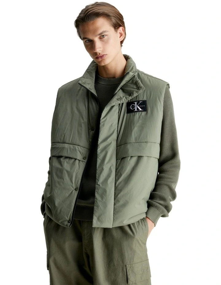 Transitional Vest in Dusty Olive