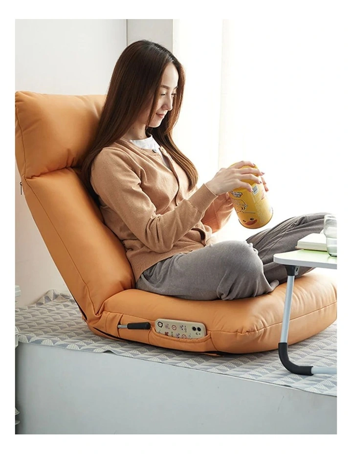 Tatami Cushion Collapsible Backrest Seat in Yellow