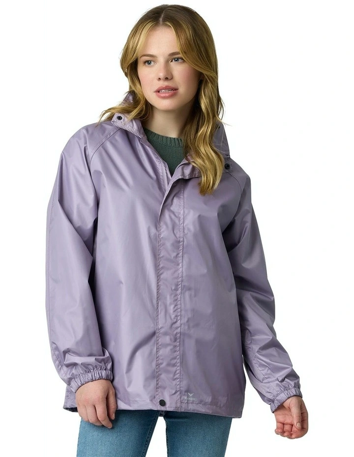 Stowaway Waterproof Rain Jacket in Lilac