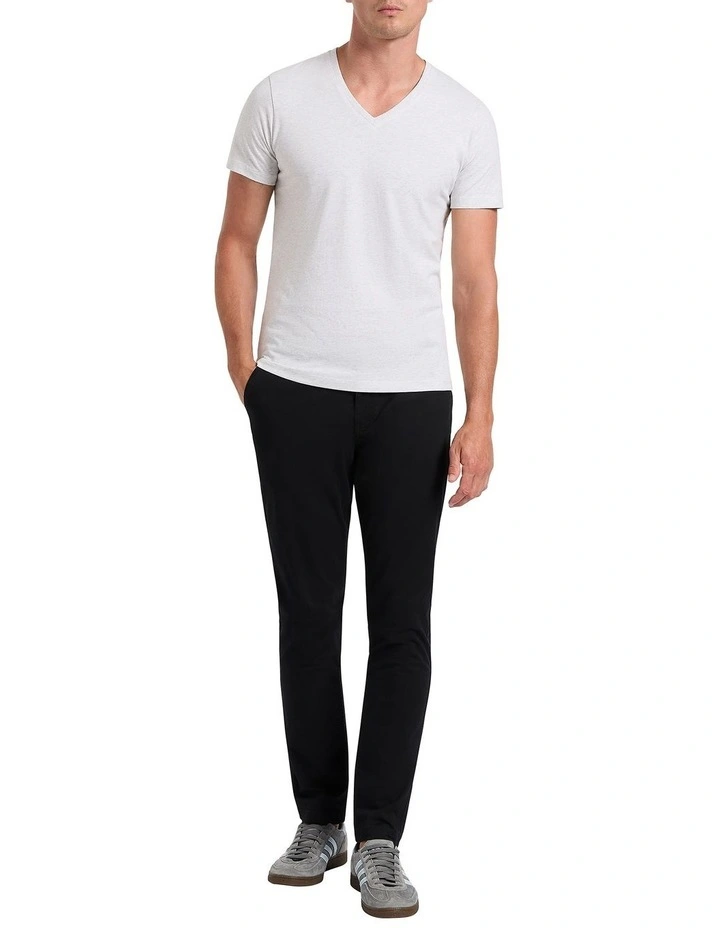 Marle Arnie V Neck Tee in Limestone