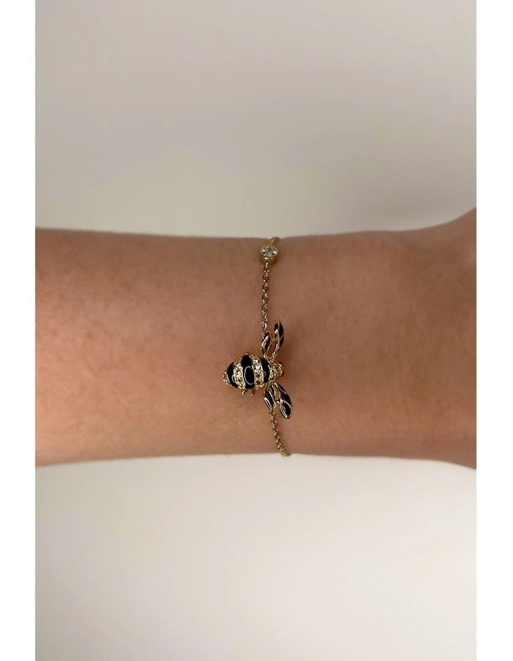 Queen Bee Bracelet in Black