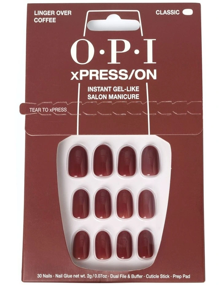 Xpress/On Linger Over Coffee Press-On Nails