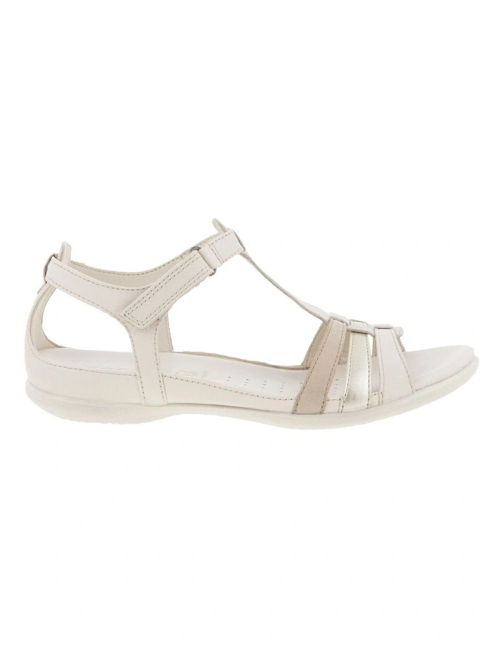 Flash Leather Sandal in Beige