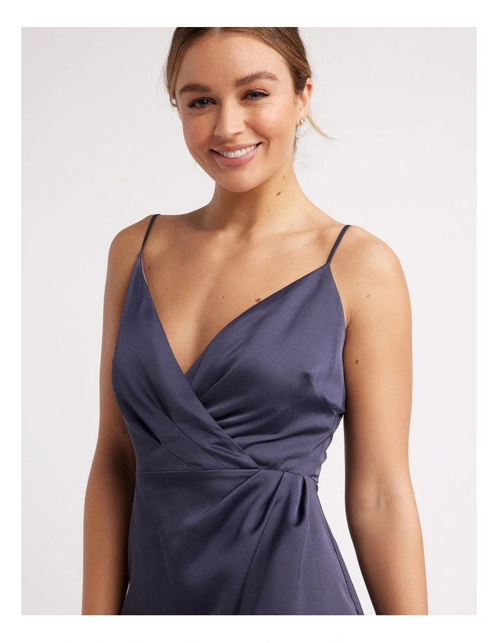 Montreal Midi Dress in Charcoal
