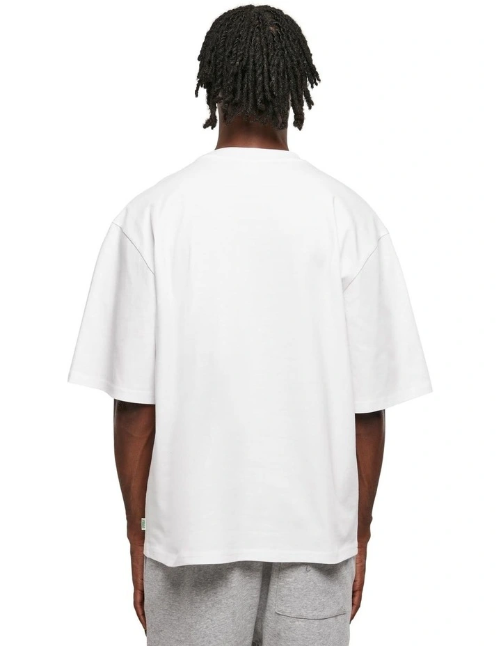 Organic Oversized Sleeve Tee in White