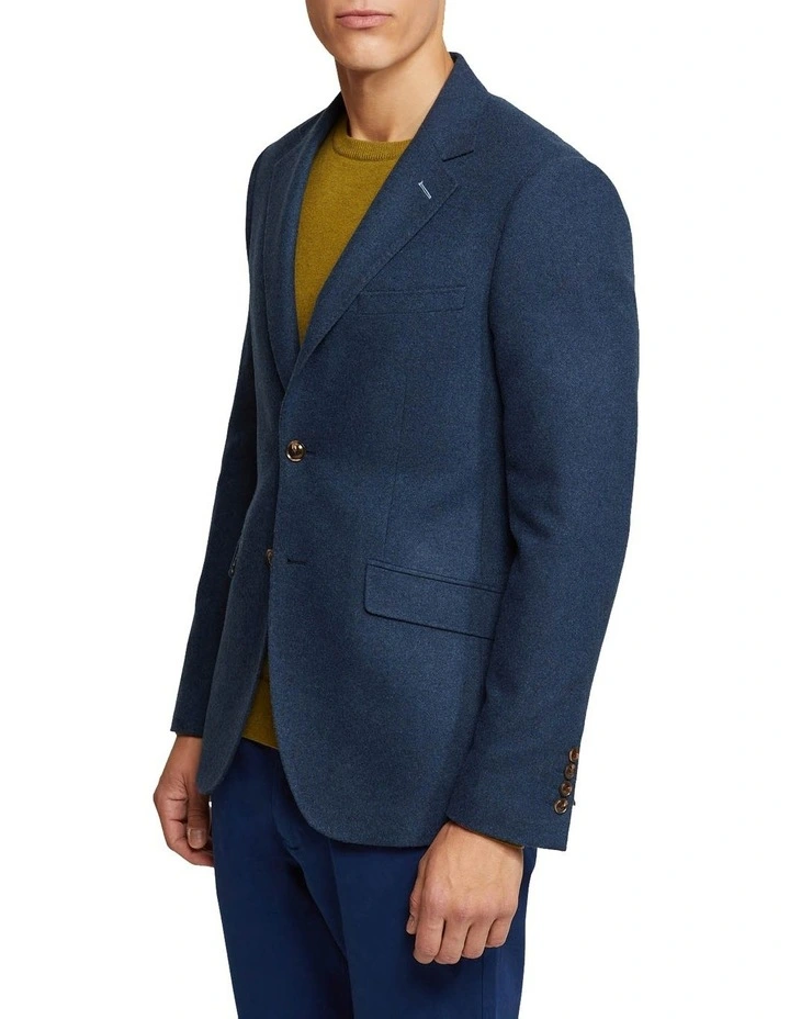 Blake Wool Rich Blazer in Blue