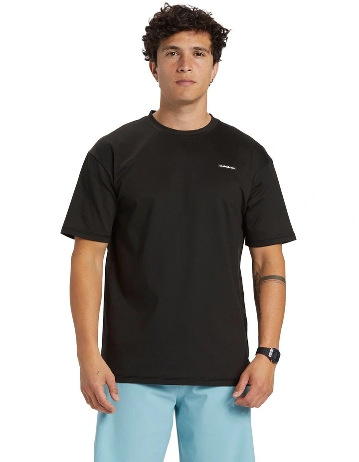 Omni Session Short Sleeve Surf T-Shirt in Black