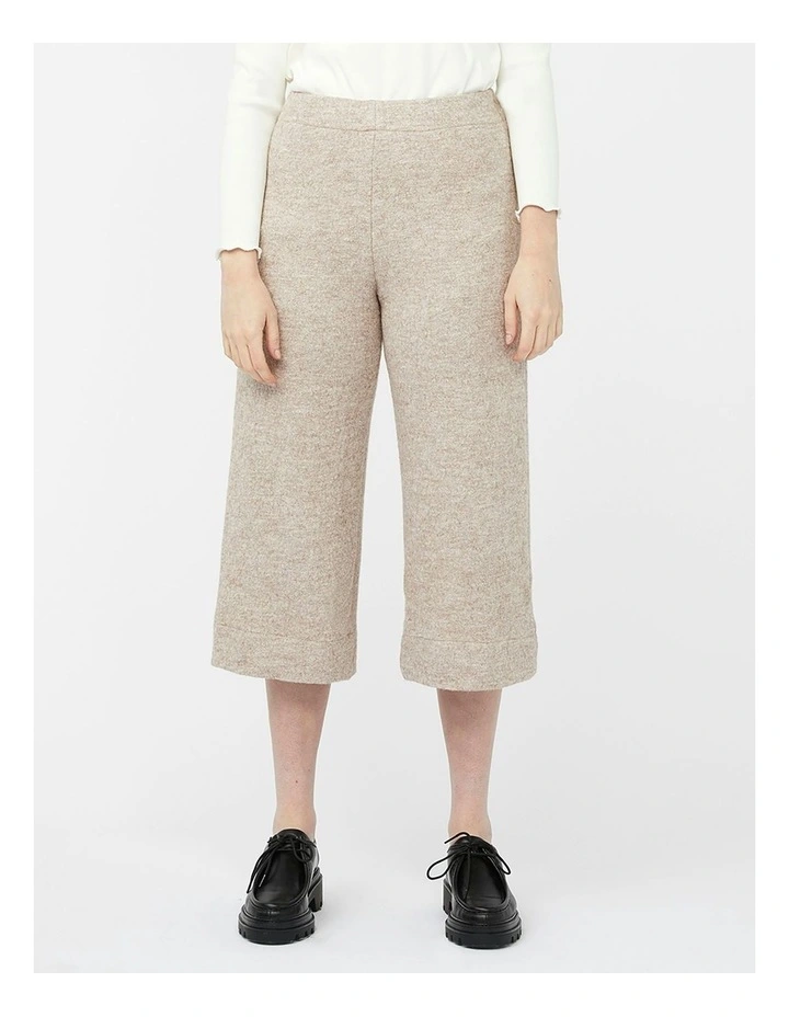 Travertine High Waisted Pants in Beige