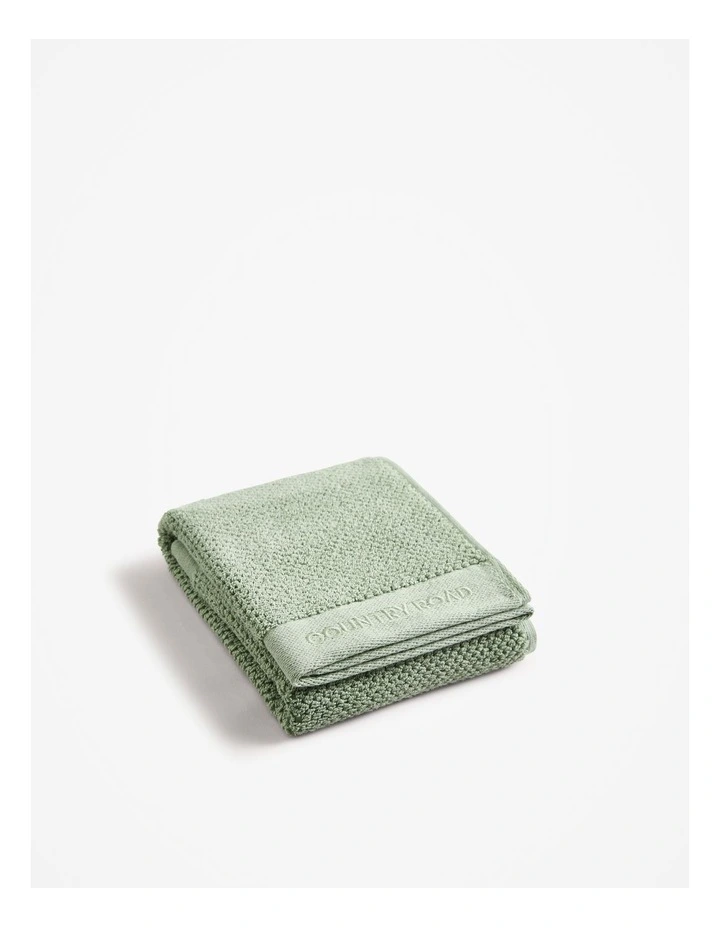Calo Australian Cotton Hand Towel in Faded Moss