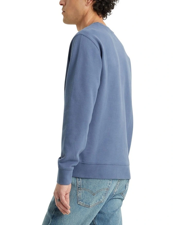 Original Housemark Crewneck Sweatshirt in Vintage Indigo