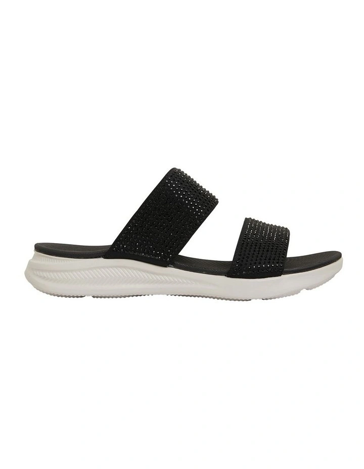Novato Black Diamante Sandals