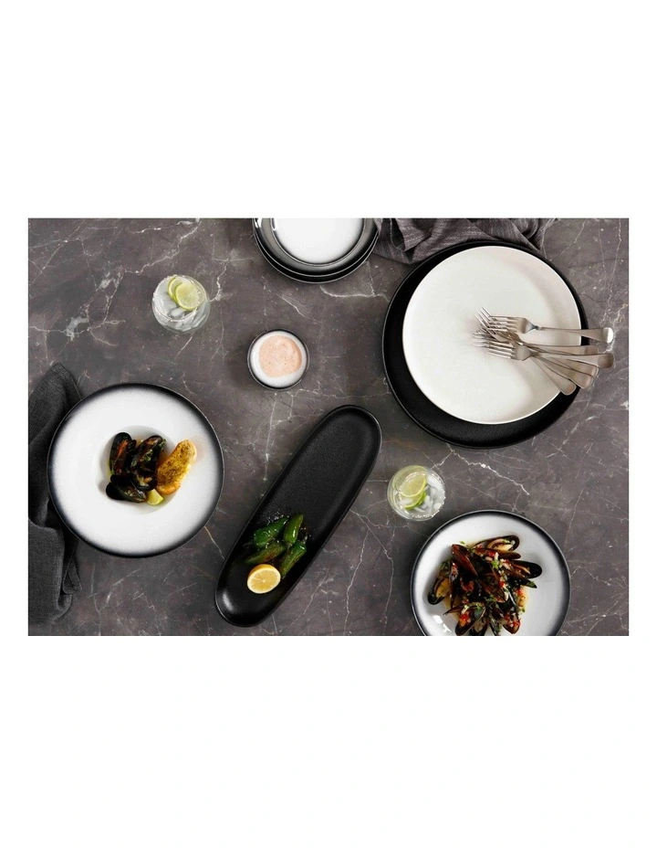 Caviar Show Plate Granite 28cm in Black