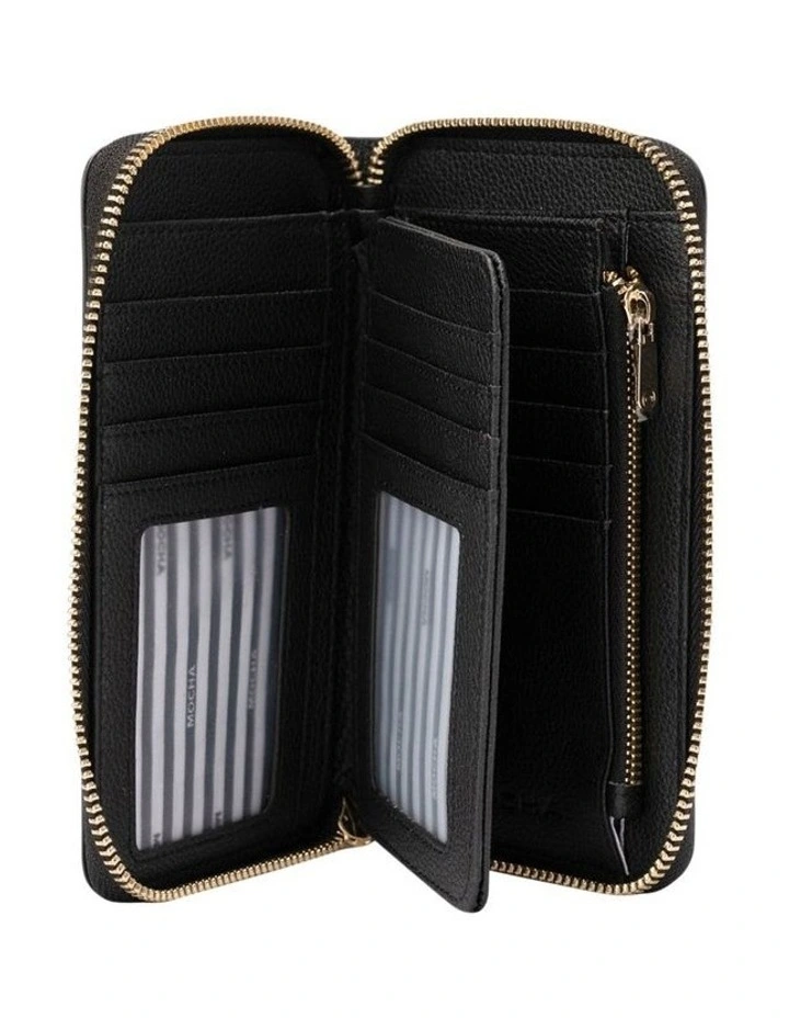 Kristin Leather Wallet in Black
