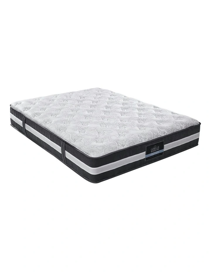 Lotus Series Tight Top King Mattress in White/Black