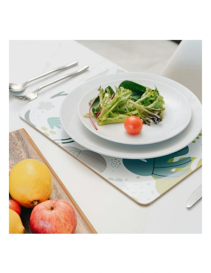 MD Placemats Monstera Set of 4 in Multi