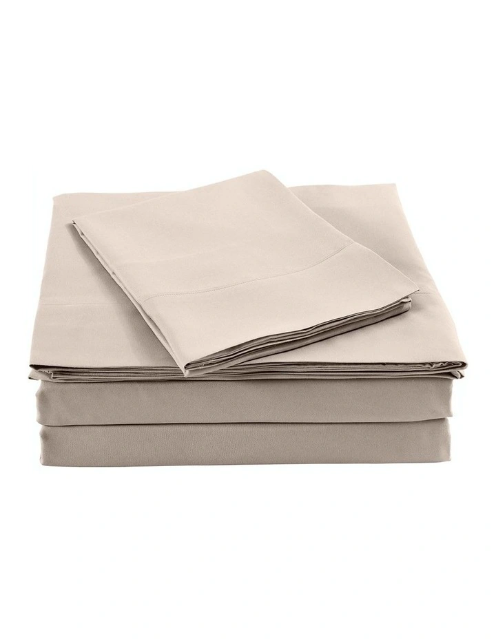 1000TC Bamboo Blended Sheet Set in Light Brown