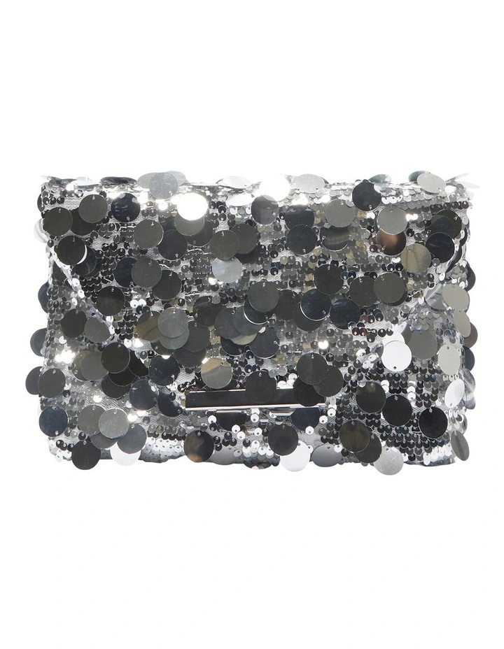 Umma Bag in Silver Sequin