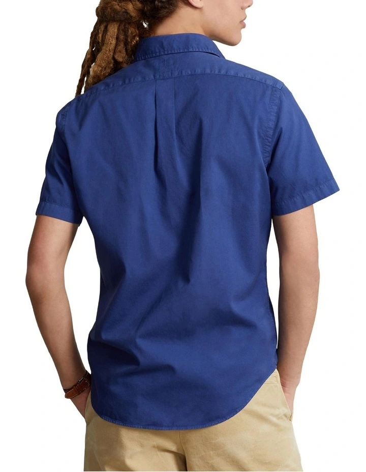 Classic Fit Twill Shirt in Blue