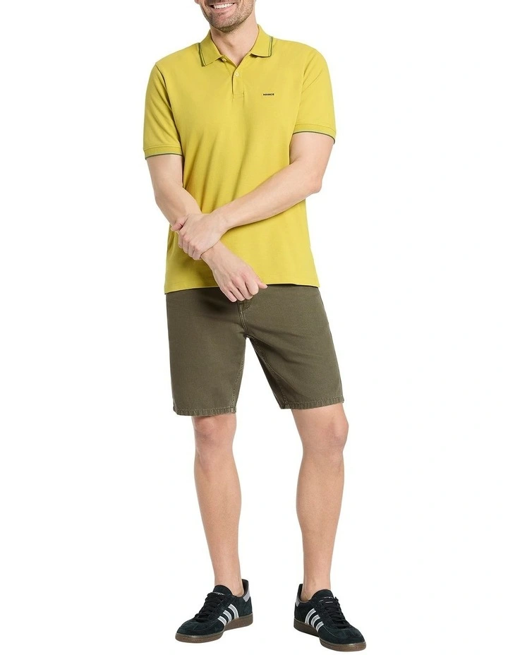 Alex Pique Polo Shirt in Pickle