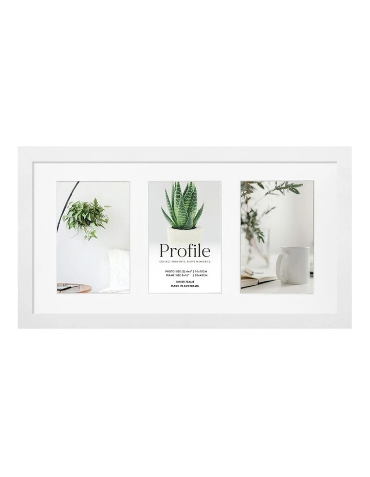 Decorator Photo Frame 20x40/10x15 cm in White