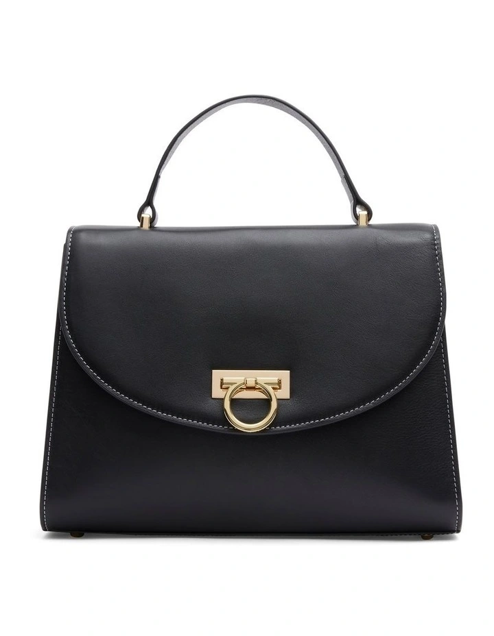 Nebula Leather Bag in Black