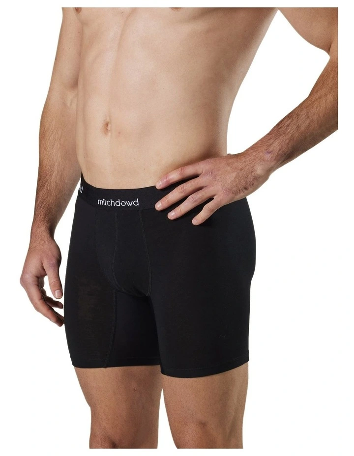 Stretch Cotton Comfort Trunks 3 Pack in Black