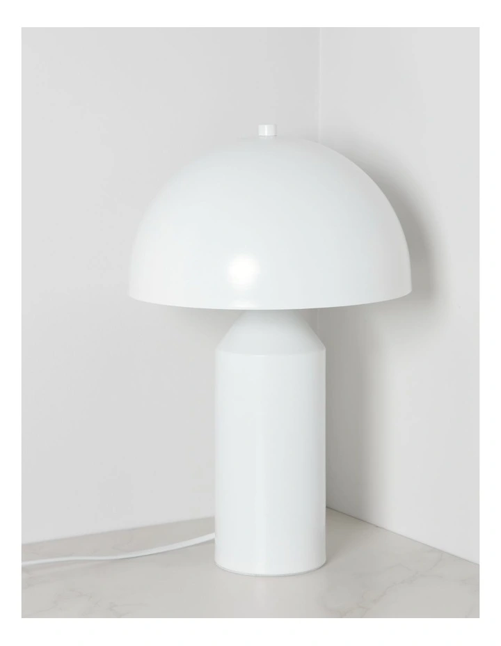 Napoli Dome Table Lamp in White