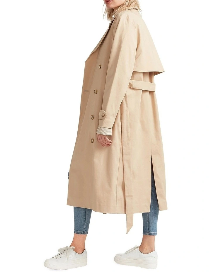 Empirical Trench Coat in Brown