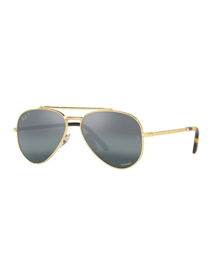 Aviator Polarised Sunglasses in Gold