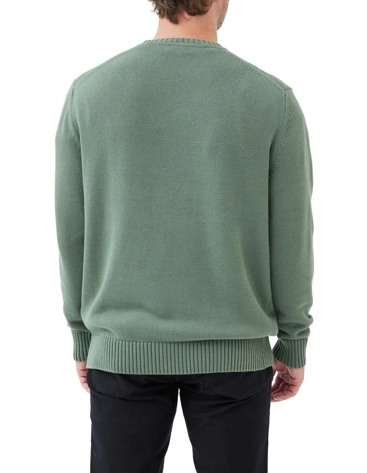 Gunn Crew Knit in Olive
