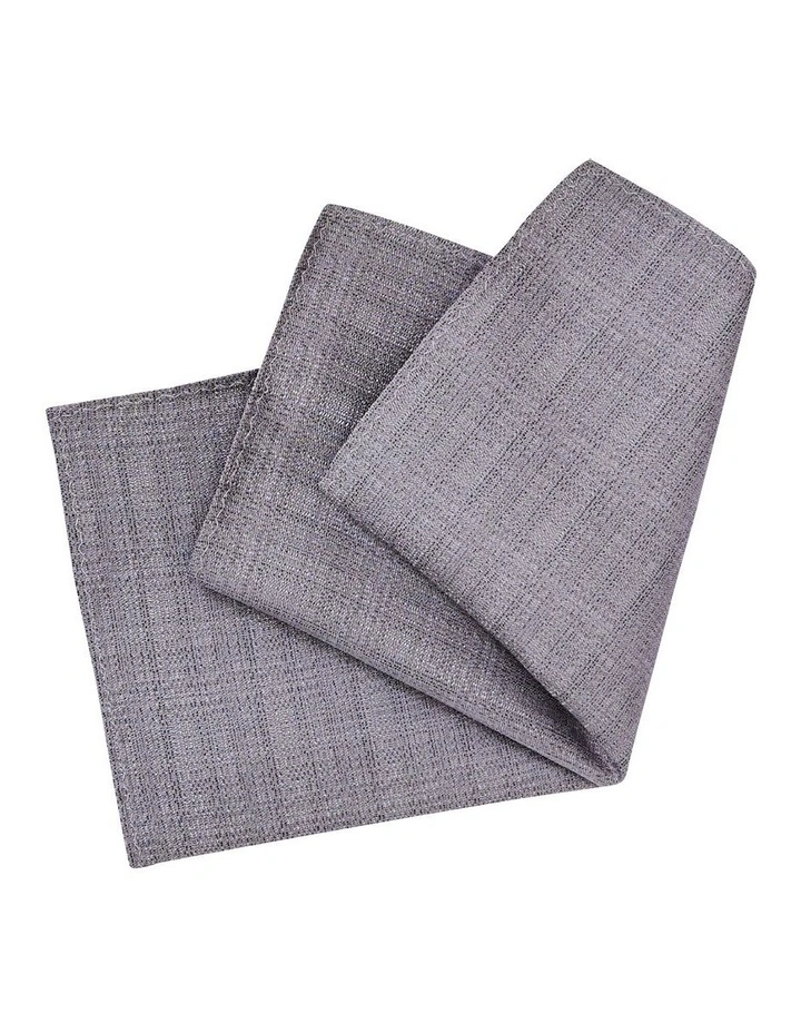 Texture Pocket Square in Grey