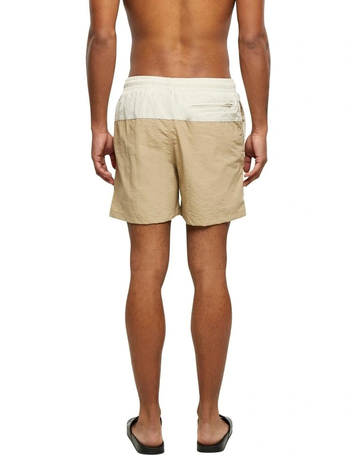 Block Swim Shorts Union in Beige/Soft Seagrass