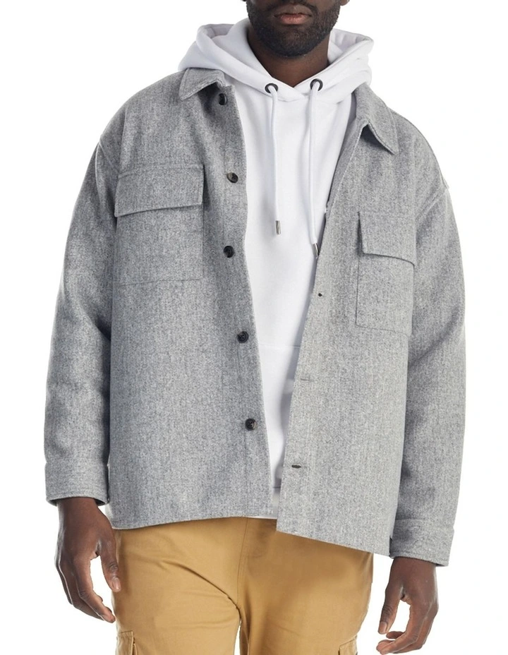 Durant Shacket in Grey