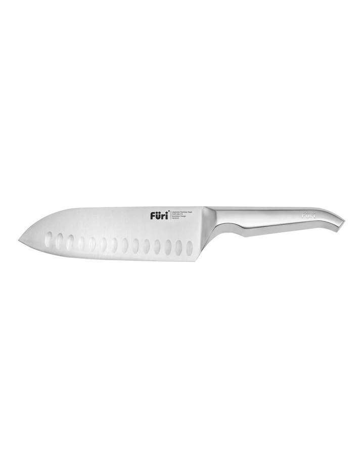 Pro East/West Santoku Knife 17cm in Silver