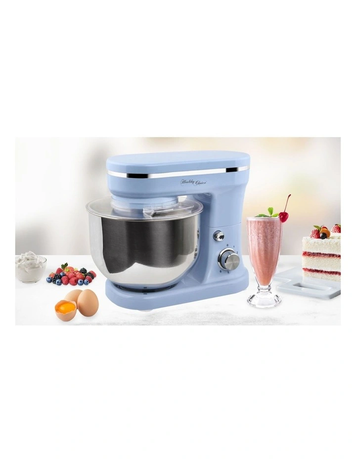 1200W Mix Master Kitchen Stand 5L with Bowl/Whisk/Beater in Blue
