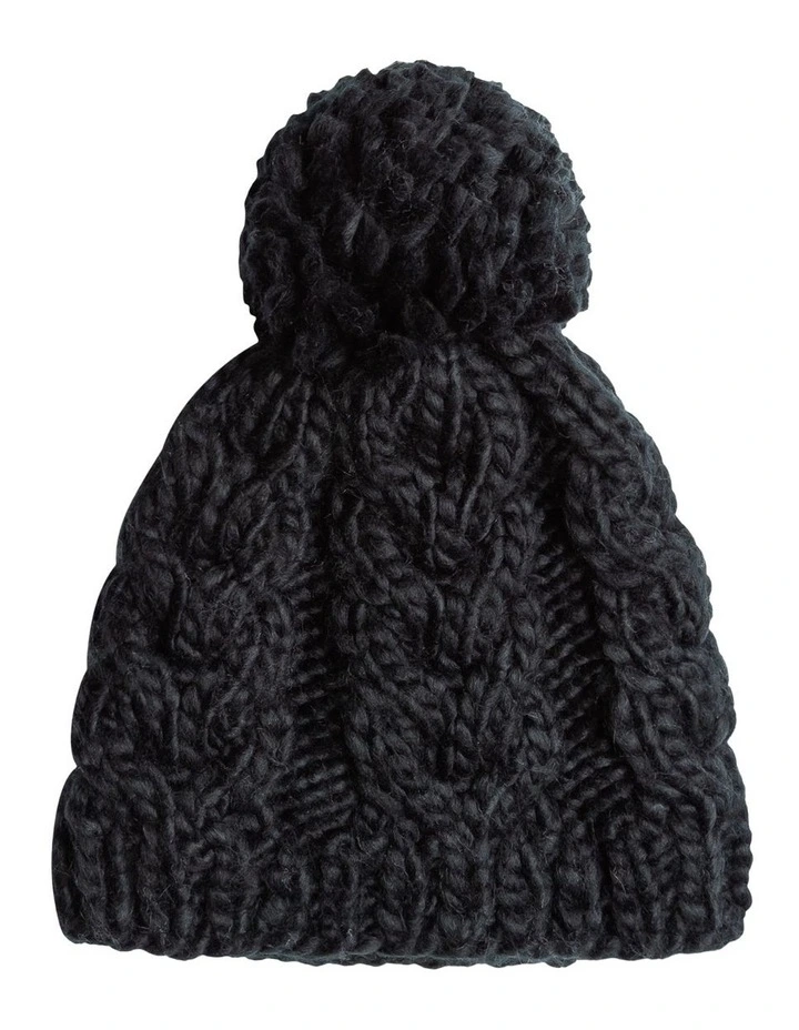 Winter Beanie in True Black