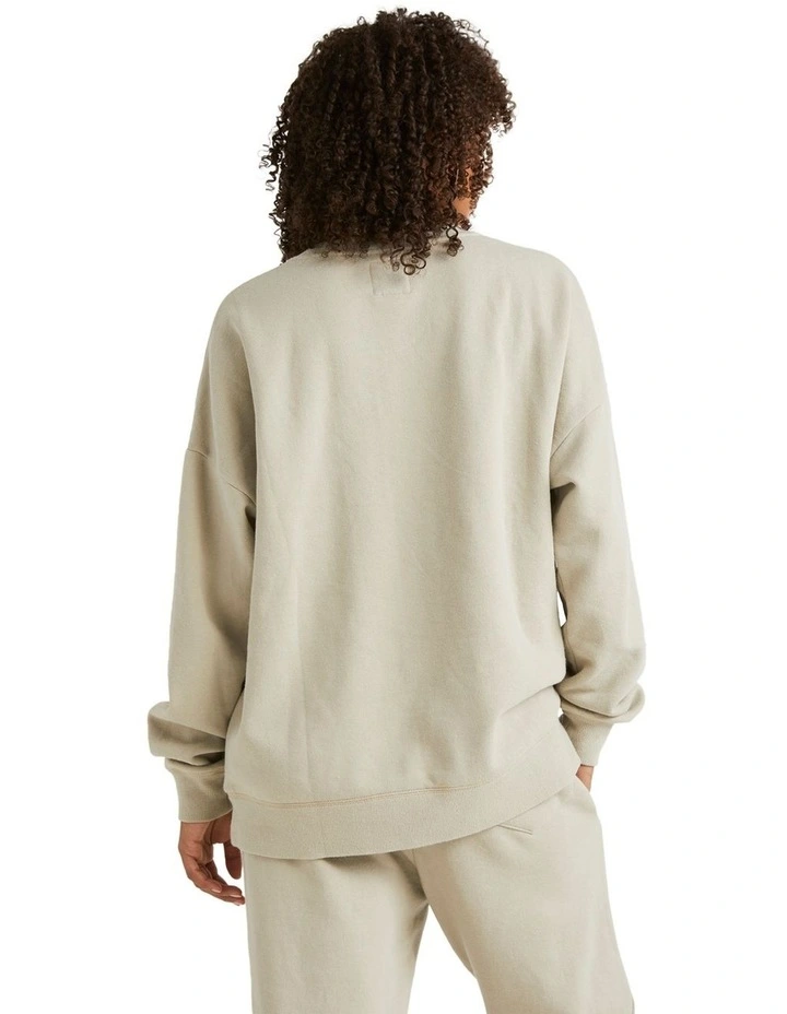 Society Crew Top in Stone