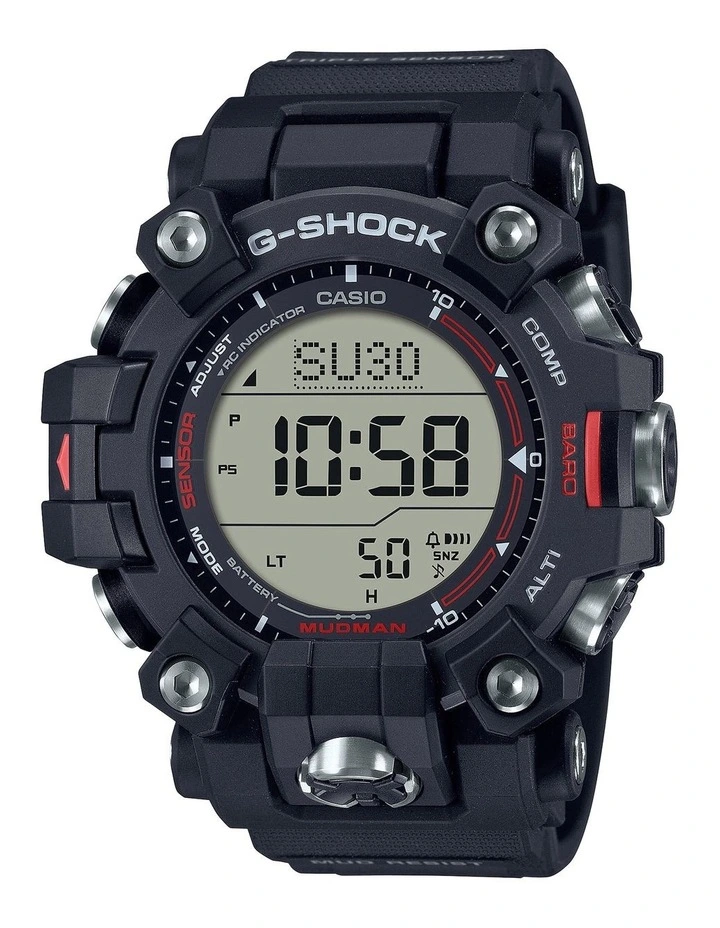 G Shock Resin Watch in Black