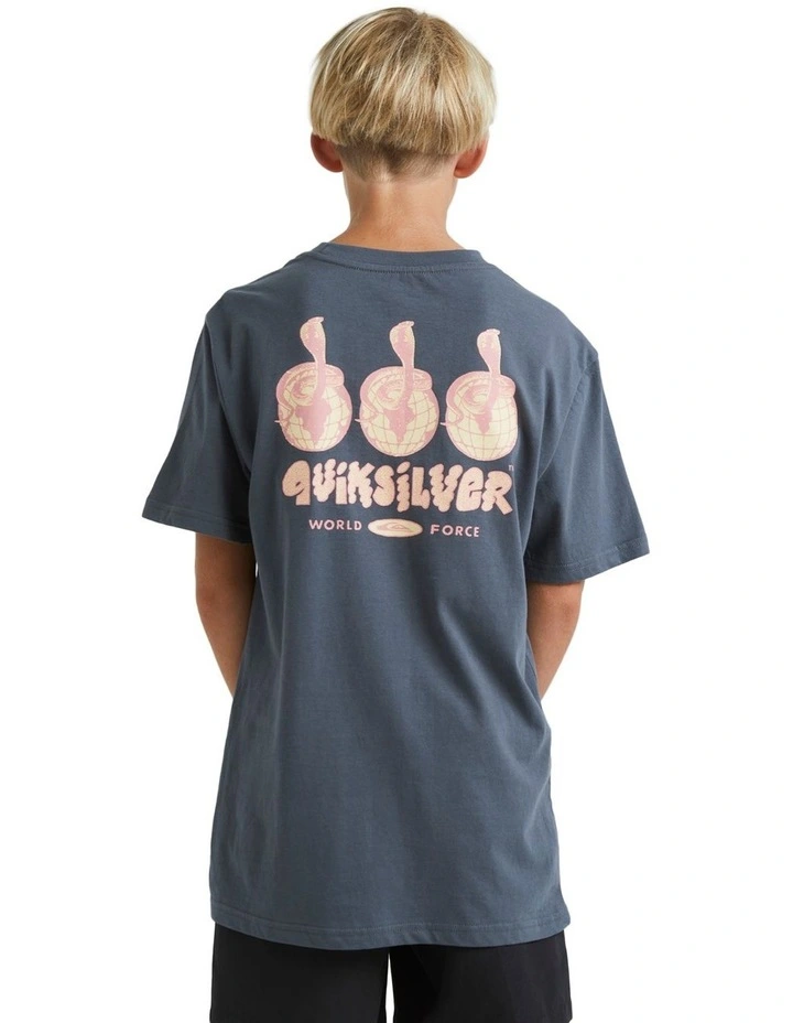 Snake Bite Oversized T-shirt in Iron Gate