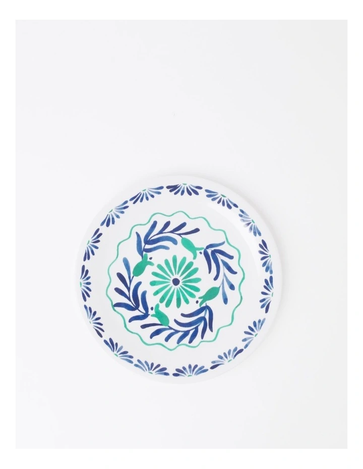 Mediterranean Salad Plate Blue