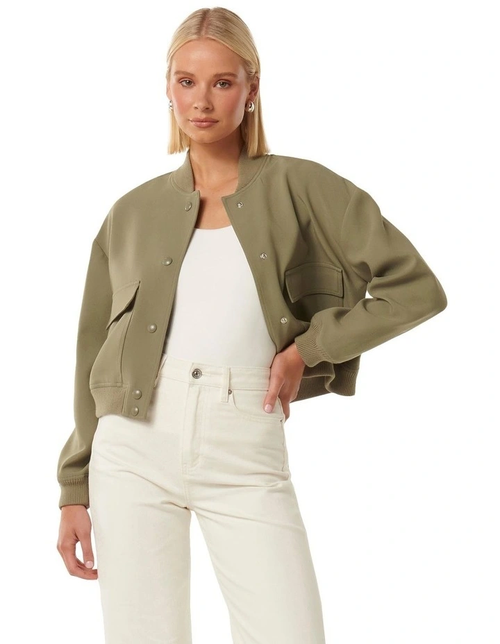 Miranda Bomber Jacket in Green