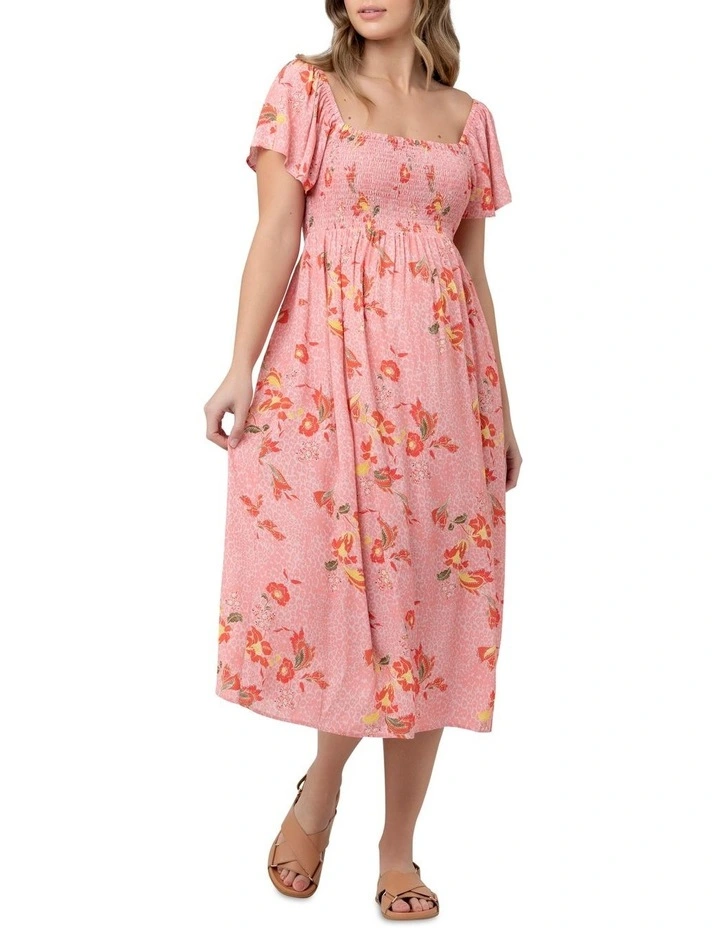Libby Smocked Dress in Pink