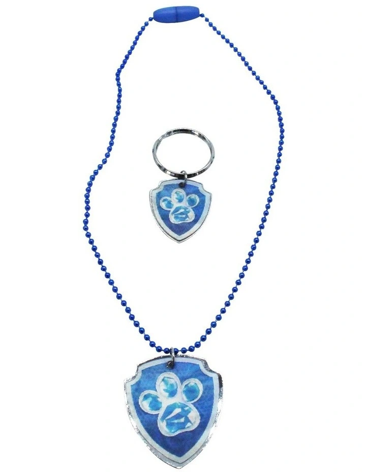 Pet Tag & Necklace Set in Blue