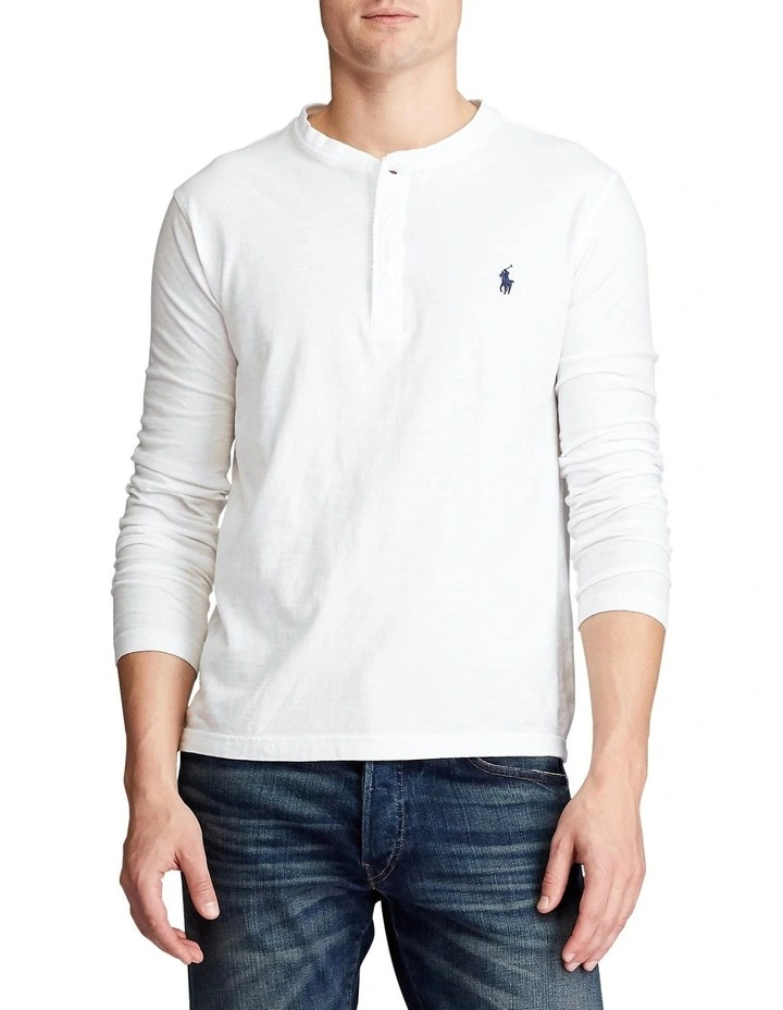 Slub Jersey Henley Shirt