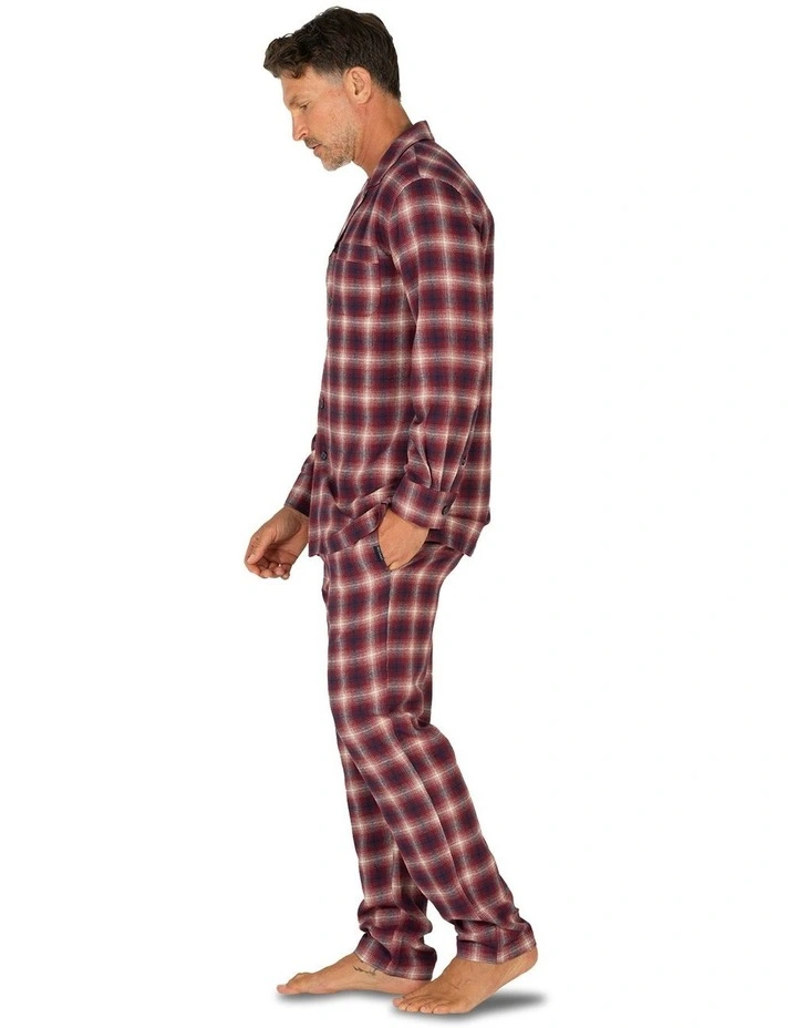 Flinders Flannel Button-Thru PJ in Sunset