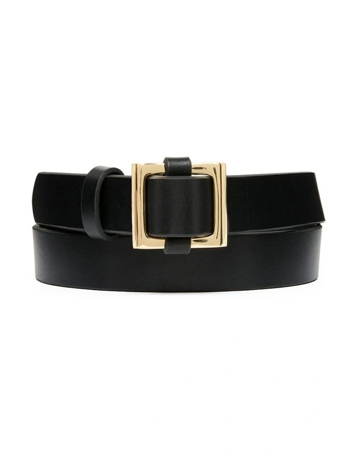 Tannie Leather Belt in Black