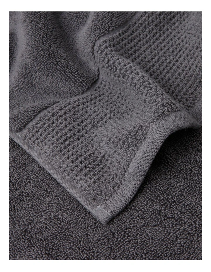 Clara Quick Dry Bath Towel in Charcoal